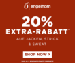 20% Rabatt auf Jacken, Sweat und Pullis bei Engelhorn – z.B. BOSS, Barbour, Tommy Hilfiger uvm.
