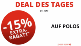 [ENGELHORN] Nur heute: 15% Extra-Rabatt auf reduzierte Poloshirts – z.B. Hilfiger, Ralph Lauren, uvm
