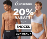 20% Rabatt auf SNOCKS bei Engelhorn – Socken, Wäsche & mehr