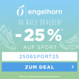 Letzter Tag: 25% Rabatt auf über 2.100 Sport- & Outdoorartikel bei Engelhorn