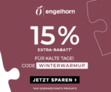 15% Rabatt auf ausgewählte Winterbekleidung bei Engelhorn – z.B. Jacken & Pullover