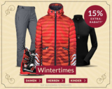 15% Rabatt auf Wintertimes bei Engelhorn Sports – z.B. Ski- und Snowboardbekleidung sowie Accessoires