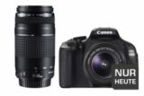 [SATURN] CANON EOS 600D+18-55III+75-300III mit 18 Megapixel, Doppelzoom Kit und dreh- und schwenkbarem 3,0″ Display für nur 488,- Euro bei Lieferung in die Filiale!