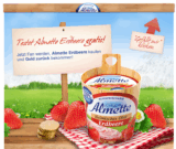 [GRATIS] In Erdbeerkäse sind Vitamine drin! Ein „Fässchen“ Almette Erdbeerkäse komplett kostenlos dank Facebook Cashback Aktion!