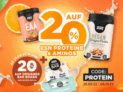Wieder da: 20% Rabatt auf alle ESN Proteine und ESN Aminosäuren bei Fitmart