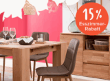 Gutschein mit 15% Rabatt auf Esszimmermöbel bei Home24