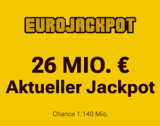 Morgen 2 Felder Eurojackpot (26 Mio.) für 1€ statt 4,60€ spielen (für Lotto24 Neukunden)