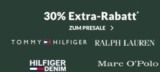 30% auf alle nicht-reduzierten Artikel vom Tommy Hilfiger, Marc O’Polo, Polo Ralph Lauren bei Engelhorn!