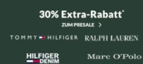 30% auf alle nicht-reduzierten Artikel vom Tommy Hilfiger, Marc O’Polo, Polo Ralph Lauren bei Engelhorn!