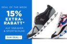 Letzter Tag: Engelhorn Sports Weekly Deal mit 15% Rabatt auf Schuhe & Accessoires