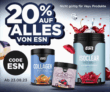 20% Rabatt auf Produkte von ESN im Fitmart Onlineshop