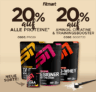 20% auf alle ESN Produkte und 20% auf alle Aminosäuren, Creatine und Booster bei Fitmart
