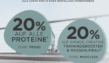 Fitmart: 20% Rabatt auf alle Proteine + 20% Rabatt auf Aminos, Creatine und Booster