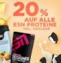 Fitmart: 20% Rabatt auf alle ESN Proteine + 20% Rabatt auf alle ESN-Aminos!