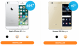 Blau Allnet Tarif mit Allnet- und SMS-Flat + 5GB Daten für mtl. 19,99 Euro mit Huawei P10 Lite für 1,- Euro oder iPhone SE für 69,-Euro