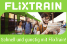 FlixTrain – Im August reisen und 50% Rabatt auf die nächste Fahrt im Herbst erhalten