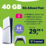 freenet Vodafone 5G Allnet Flat mit 40 GB für 29,99€ mtl. + Playstation 5 für 5€ + 150€ Bonus