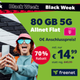 Letzte Chance: freenet Telekom 5G Allnet Flat mit 80 GB Daten für nur 14,99€ monatlich – ohne Anschlussgebühr!