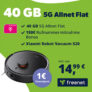 freenet Telekom 5G Allnet Flat mit 40 GB für mtl. 14,99€ + Xiaomi S20 Saugroboter für 1€ + 150€ Bonus