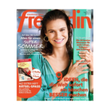 Schnupperabo mit 7 Ausgaben der Zeitschrift Freundin für 23,10 Euro – als Prämie: 23,10 Euro Verrechnungsscheck