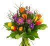 Tulpenstrauß Frühlingserwachen mit 10 bunten Tulpen und 3 Ranunkeln nur 19,98 Euro inkl. Versand