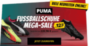 Großer PUMA Fußballschuh-Sale mit bis zu 90% Rabatt bei SportSpar