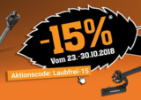 15% Rabatt auf alle Laubsauger/-bläser im Fuxtec Onlineshop – versandkostenfrei ab 50,- Euro