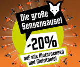 20% Rabatt auf alle Motorsensen & Multitools im Fuxtec Onlineshop