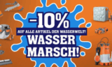 -10% Rabatt auf alle Produkte der Wasserwelt