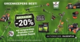 20% Rabatt auf ausgewählte Produkte rund um den Rasen bei Fuxtec!