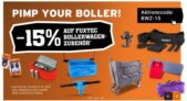 15% Rabatt auf das Bollerwagen-Zubehör im Fuxtec-Onlineshop