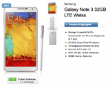 [LOGITEL.DE] Samsung Galaxy Note 3 32GB LTE in weiss mit  BASE all-in classic + Internet Flat 11 für 29,- bzw. 31,- Euro pro Monat!