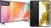 Samsung Galaxy S22 mit 256GB + 50 Zoll UHD Fernseher für 799€ (statt 1.067€)