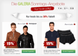 [GALERIA KAUFHOF] Galeria Sonntags Angebote! z.B. Rabatte auf Jack & Jones und Oster-Plüschartikel