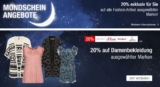 20% Rabatt auf ausgewählte Bekleidungsmarken