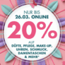 20% auf Düfte, Make-Up, Uhren & Schmuck, Handtaschen und mehr bei Galeria