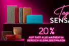 20% Rabatt auf fast alle Marken im Bereich Kleinlederwaren