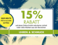 Galeria Kaufhof Tagesangebot: 15% Rabatt auf Uhren & Schmuck