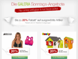 [GALERIA-KAUFHOF.DE] Verschiedene Rabattaktionen bei den Galeria Kaufhof Sonntagsangeboten!