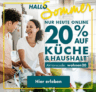 20% Rabatt auf die Kategorien Küche & Haushalt im Galeria Onlineshop
