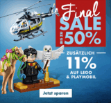 Nur heute: 11% Extra-Rabatt auf alle LEGO und Playmobil Artikel im Galeria Onlineshop