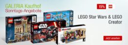 Galeria Sonntagsangebote am 18. September mit vielen verschiedenen Rabattaktionen