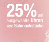 Nur heute: 25% Rabatt auf ausgewählte Uhren und Schmuckstücke bei Galeria Kaufhof