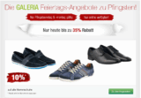 [GALERIA KAUFHOF] Galeria Sonntags Angebote! z.B. 10% Rabatt auf alle Herrenschuhe