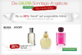 [GALERIA-KAUFHOF.DE] Verschiedene Rabattaktionen bei den Galeria Kaufhof Sonntagsangeboten – z.B. 20% Rabatt auf Düfte von Joop und Hugo Boss!
