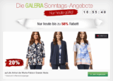 [GALERIA-KAUFHOF] Verschiedene neue Rabattaktionen bei den Galeria Kaufhof Sonntagsangeboten