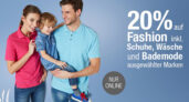 20% Rabatt auf Kleidung, Schuhe, Wäsche und Bademode ausgewählter Marken bei Galeria Kaufhof