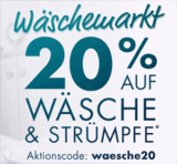 Nur noch heute: 20% Rabatt auf Wäsche & Strümpfe bei Galeria