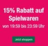 Ab 20 Uhr: 15% Rabatt auf alle Spielwaren im Galeria Kaufhof Onlineshop