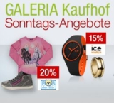 Galeria Sonntagsangebote mit vielen verschiedenen Rabattaktionen